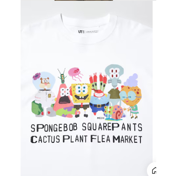 SpongeBob SquarePants Cactus Plant Flea Market UT Tee (XL) - Picture 1 of 1